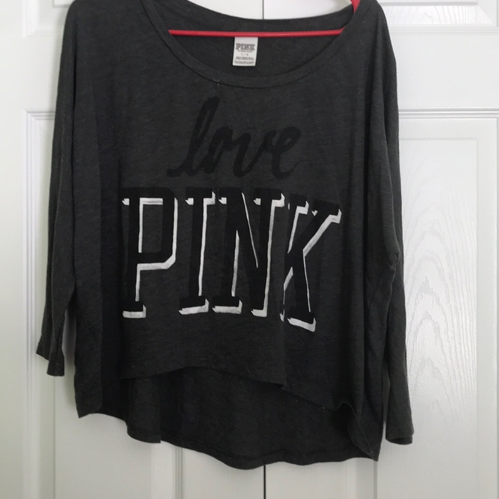 Love pink grey shirt